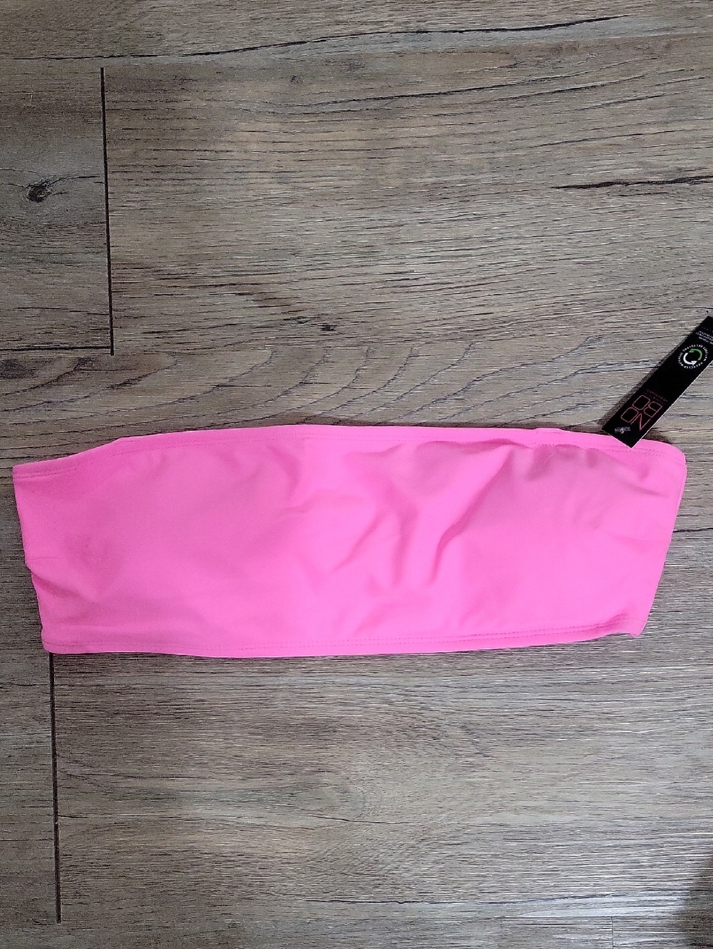 No Boundaries Pink Bandeau Swim Top